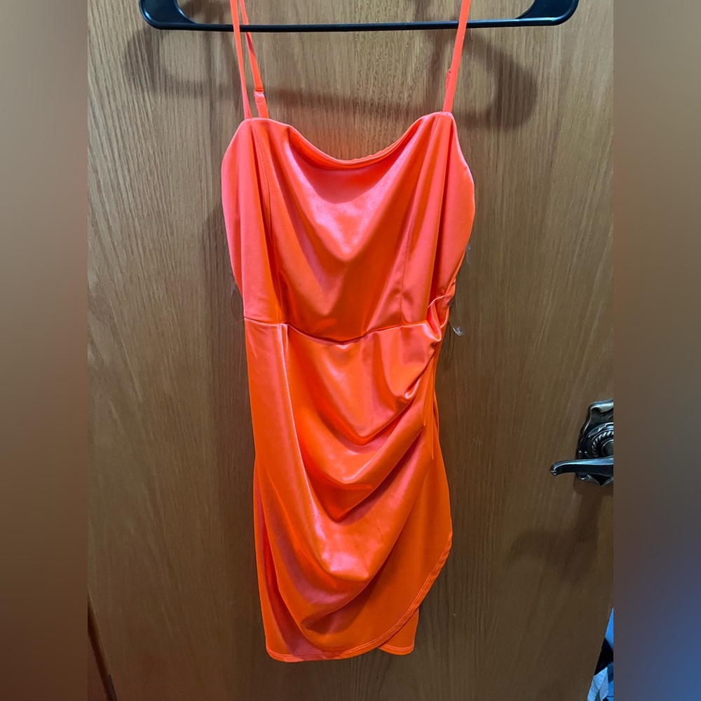 Coral/orange formal dress